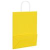 vidaXL Sacs en papier 50 pcs avec poign&eacute;es jaune 26x12x35 cm