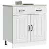 vidaXL Armoire de cuisine Lucca blanc bois d'ing&eacute;nierie