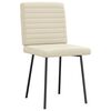 vidaXL Chaises &agrave; manger lot de 4 cr&egrave;me similicuir