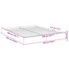 vidaXL Cadre de lit sans matelas sonoma gris 200x200 cm