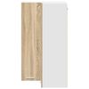 vidaXL Armoire suspendue Ch&ecirc;ne Sonoma et Blanc 57 x 57 x 100 cm