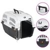 vidaXL Transporteur pour animaux de compagnie et porte en m&eacute;tal PP
