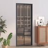 vidaXL Porte int&eacute;rieure 83x201,5 cm Noir Verre ESG et aluminium