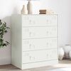 vidaXL Buffet blanc 67x39x83 cm acier