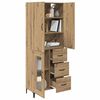 vidaXL Haut Armoire Montage mural Ch&ecirc;ne artisanal 69,5 x 34 x 180 cm
