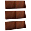 vidaXL Mur de sout&egrave;nement 6 pc 60 x 12 x 50 cm Acier patin&eacute; Rouill&eacute;