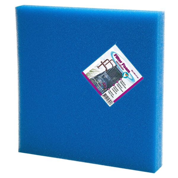 Velda (VT) Mousse pour filtre d'&eacute;tang 50x50x5 cm bleu