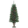 vidaXL Sapins de No&euml;l artificiels 2 pcs 100 LED vert 120 cm