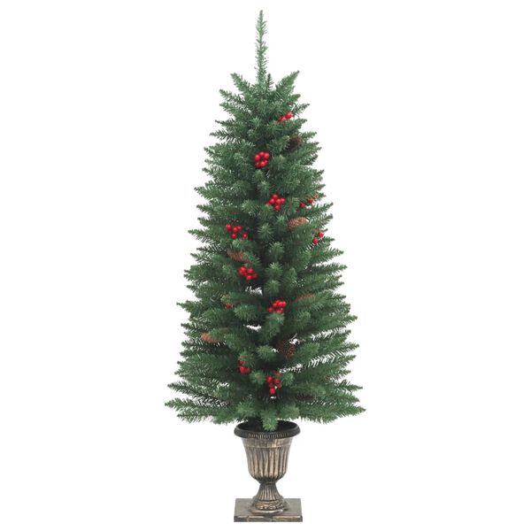 vidaXL Sapins de No&euml;l artificiels 2 pcs 100 LED vert 120 cm