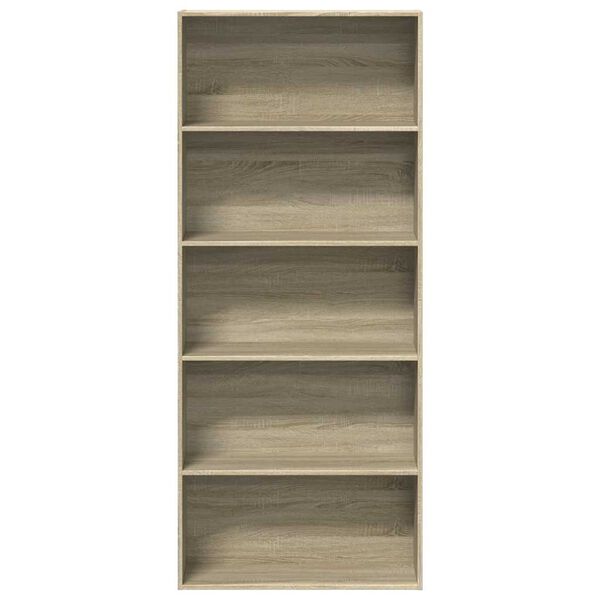 vidaXL Biblioth&egrave;que ch&ecirc;ne sonoma 80x30x189 cm bois d'ing&eacute;nierie