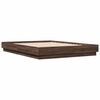 vidaXL Cadre de lit sans matelas ch&ecirc;ne marron 120x200 cm