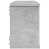 vidaXL &Eacute;tag&egrave;res murales cube 4 pcs Gris b&eacute;ton Bois d&rsquo;ing&eacute;nierie