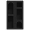 vidaXL Buffet Noir 59 x 35 x 100,5 cm Bois d'ing&eacute;nierie