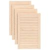 vidaXL Portes d'armoire &agrave; persiennes 4 pcs 61,5x39,4 cm pin massif