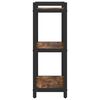 vidaXL &Eacute;tag&egrave;re Ch&ecirc;ne fum&eacute; 40 x 30 x 85 cm Bois d'ing&eacute;nierie