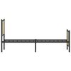 vidaXL Cadre de lit en m&eacute;tal sans matelas ch&ecirc;ne sonoma 90x190 cm