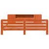 vidaXL Cadre de lit sans matelas cire marron 200x200cm bois pin massif
