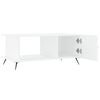 vidaXL Table basse blanc 90x50x40 cm bois d'ing&eacute;nierie