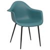 vidaXL Chaise de salle &agrave; manger Turquoise PP
