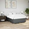 vidaXL Cadre de lit sans matelas gris fonc&eacute; 140x200 cm tissu
