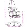 vidaXL Chaise de jeu Blanc et noir Similicuir
