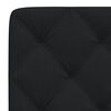 vidaXL Coussin de t&ecirc;te de lit noir 100 cm tissu