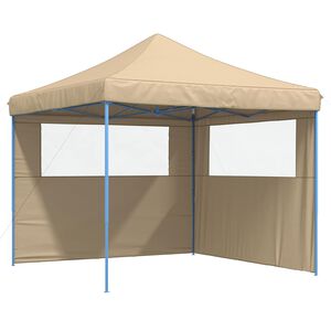 vidaXL Tente de r&eacute;ception pliable escamotable avec 2 parois lat&eacute;rales
