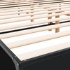 vidaXL Cadre de lit sans matelas noir 200x200 cm