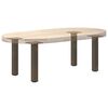vidaXL Pieds de table basse 4 pi&egrave;ces Acier naturel 30-32 cm Acier
