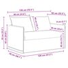vidaXL Canap&eacute; 2 pcs Gris clair 136 x 82 x 85 cm tissu