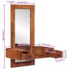 vidaXL Miroir mural avec tiroirs 60x33x90 cm bois massif d'acacia