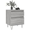 vidaXL Table de chevet sonoma gris 40x35x50 cm bois d&rsquo;ing&eacute;nierie