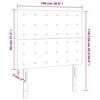 vidaXL T&ecirc;te de lit &agrave; LED Vert fonc&eacute; 100x5x118/128 cm Velours