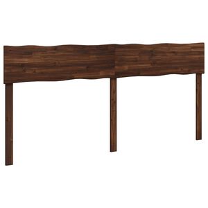 vidaXL T&ecirc;te de lit en bois brut ROSTOCK Marron fonc&eacute; 200 cm