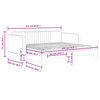vidaXL Lit de jour avec gigogne et matelas gris clair 90x190cm velours