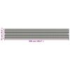 vidaXL &Eacute;cran de balcon PEHD 75x500 cm Anthracite et blanc