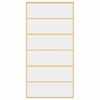 vidaXL Porte coulissante dor&eacute; 102,5x205cm verre ESG clair et aluminium