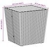 vidaXL Ensemble bistro de jardin 3 pcs Gris polyrotin