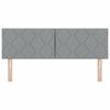 vidaXL T&ecirc;te de lit avec t&ecirc;te de lit Gris clair 160 cm Cuir synth&eacute;tique