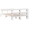 vidaXL Cadre de lit sans matelas blanc 120x190 cm bois de pin massif