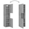 vidaXL Armoire de salle de bain Gris b&eacute;ton Bois d'ing&eacute;nierie