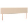vidaXL Sommier &agrave; lattes de lit avec matelas Cappuccino 200x200 cm