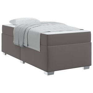 vidaXL Cadre de lit Gris 80 x 200 cm PVC