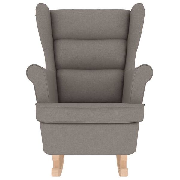 vidaXL Chaise &agrave; bascule taupe 74x90x102 cm tissu