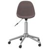 vidaXL Chaise pivotante de bureau Taupe Tissu
