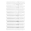 vidaXL Serviettes de sauna de qualit&eacute; sup&eacute;rieure SOLUND 10 pcs blanc