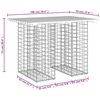 vidaXL Table de jardin Gabion Design 100x70x72 cm Bois massif Pin