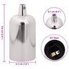vidaXL Douilles de lampe 2 pcs nickel satin&eacute; E27
