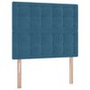 vidaXL Lit avec rangement et matelas Bleu 120 x 190 cm Velours