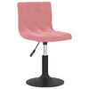 vidaXL Chaises pivotantes &agrave; manger lot de 2 rose velours